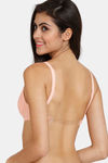 Zivame Beautiful Basics Padded Non Wired 3/4th Coverage Backless Bra - Peach Pearl — thumbnail 2